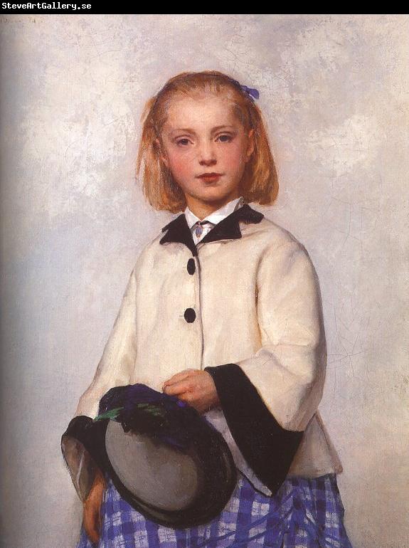 Albert Anker The Artist's Daughter Louise